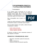 Cuidados de Enfermería Frente Al Shock y La Falla Multisitémica