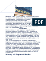 History of Payment Banks