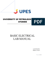 Basic Electrical Lab Manual for Engineering Students 