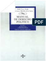 Indice de Manual de Derecho Politico PDF