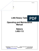 L495 Rotary Table Operating and Maintenance Manual