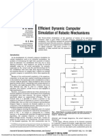 Efficient Dynamic Computer Simulation of Robotic Mechanisms: M.W.Walker