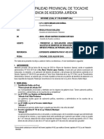 Informe Legal #370-2019 - Procedente Impuesto Predial (Previa Regularización) - María Telecila López Ysminio