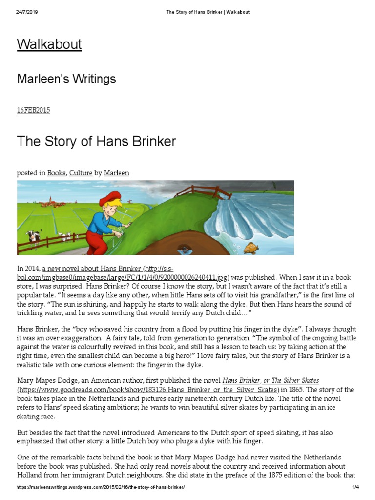 The Story of Hans Brinker - Walkabout | PDF | History | General Fiction, image size:768x1024