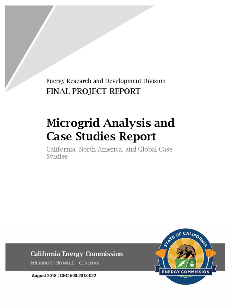 Microgrid Analysis and Case Studies Report | PDF | Distributed ...