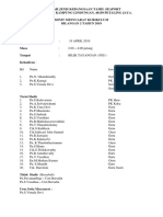 Minit Mesyuarat Kurikulum 2 2019