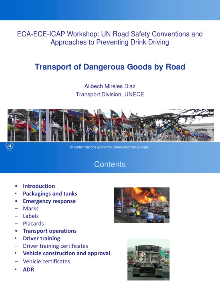 Transport of Dangerous Goods by Road | PDF | Dangerous Goods | Chemistry