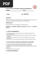 Plan de Entrenamiento Brigadas de Emergencia | PDF | Primeros auxilios ...