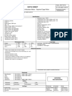 Data Sheet: Three Phase Induction Motor - Squirrel Cage Rotor