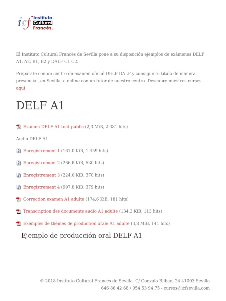 Ejemplos de Exámenes DELF DALF | PDF | Francofonía