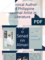 Canonical Author and Philippine National Artist in Literature