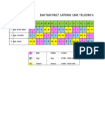 Daftar Piket Satpam SMK Telkom Sidoarjo