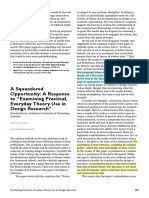 Barron, Deirdre - A Squandered Opportunity_A Response to Examining Practical, Everyday Theory Use in Design Research