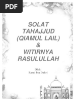 Download Tatacara Solat Tahajjud dan Witir Rasulullah by Idayu Salafi SN4196666 doc pdf