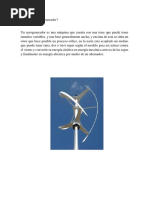 Partes y funcionamiento del aerogenerador | PDF | Turbina eólica ...