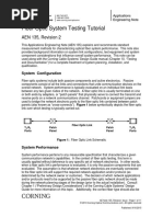 Fiber Optic System Testing Tutorial: AEN 135, Revision 2