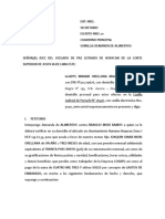 Demanda de alimentos para hijo de 1 año