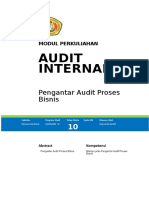 Modul 10. Pengantar Audit Proses Bisnis