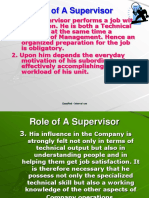 Role of a Supervisor