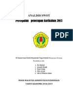 Percepatan Penerapan Kurikulum 2013: Analisis Swot