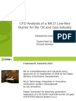 CFD Analysis of A MILD Low-Nox Burner For The Oil and Gas Industry