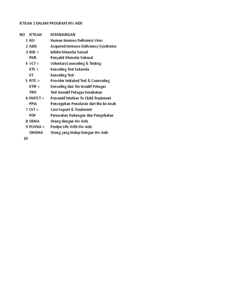 01.form Laporan Hiv Aids DAN IMS | PDF