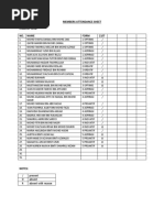 Contoh Jadual kedatangan Kelab