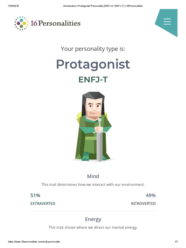 Introduction Protagonist Personality Enfj A Enfj T 16personalities Personality Type Decision Making