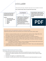 Human Nutrition D.1 p.659: Essential Nutrients