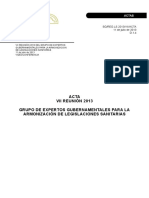Acta VII de Reunión Expertos de La CAN 2003