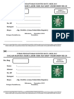 Form Pendaftaran Kontes Batu Akik 2015