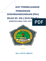 Perangkat Pembelajaran Pendidikan Kewarganegaraan (PKN) Kelas Xii Ipa (Dua Belas)