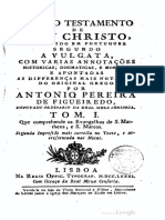 O Novo Testamento de Jesu Christo Traduzido Da Vulgata Vol 1