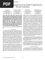 Detection of Transmission Line Faults Using Discrete Wavelet Transform