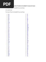 Scrabble Word List | PDF