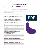 Canteen Accreditation Forms and Templates