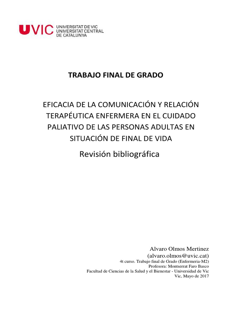 Revision Bibliografica Ejemplo Hospital Comunicación