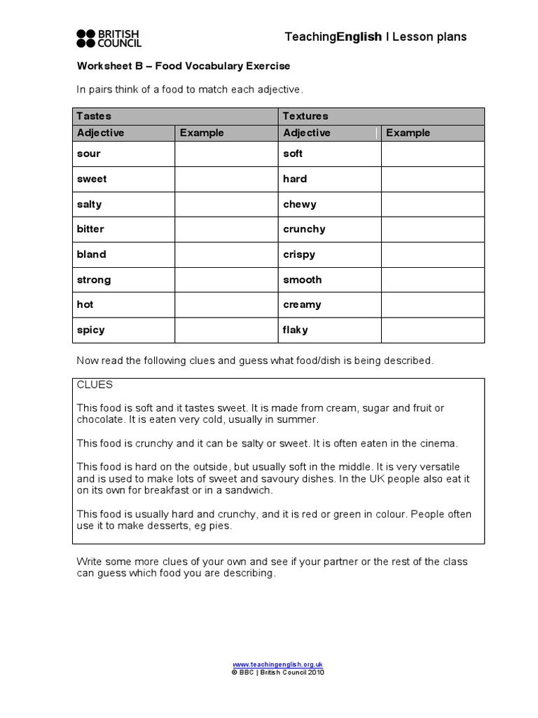 Cooking Britain Worksheets | PDF | British Cuisine | Foods