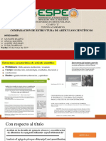 Comparación de Estructura de Artículos Científicos: Ingeniería en Biotecnología Cuarto "B" Textos Acádemicos