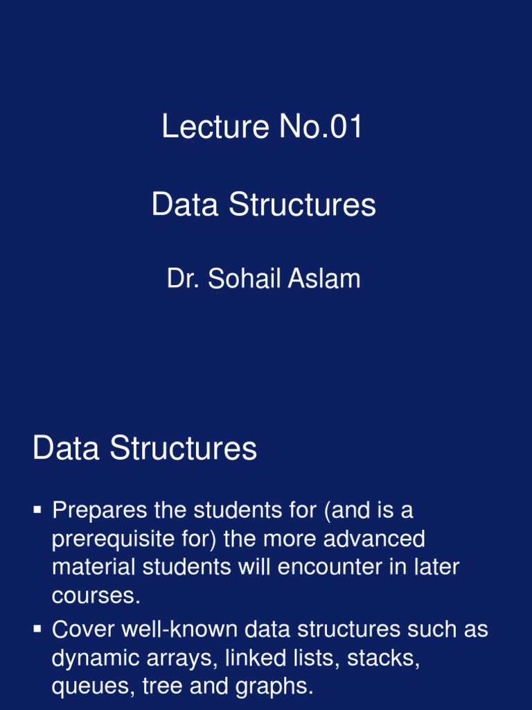 CS301 Lec01 | PDF | Array Data Structure | Integer (Computer Science)