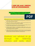 RPSC AEN (M) 2018 | SOCIAL ASPECTS OF ENGINEERING - Important Central and State Government Schemes