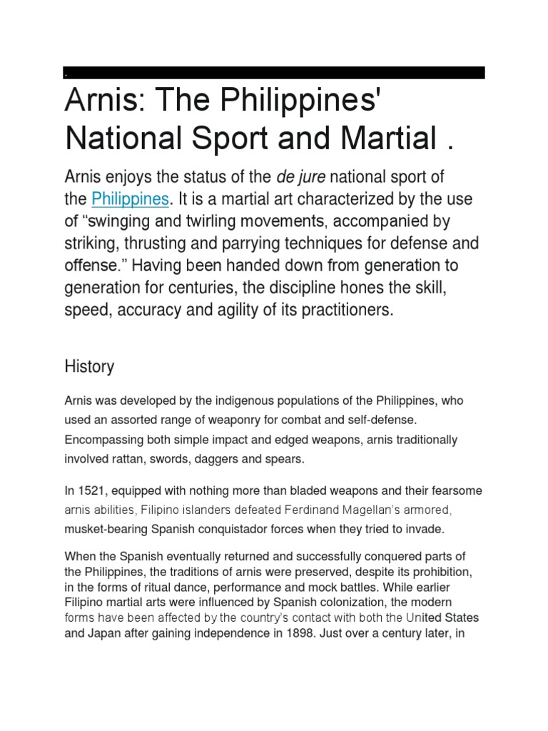 What is the Significance of National Sports And Martial Arts: Cultural Impact