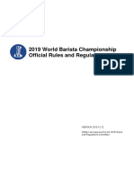 2019 World Barista Championship Rules