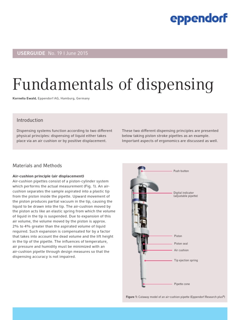 Userguide 019 Fundamentals of Dispensing PDF Chemistry Physical Sciences
