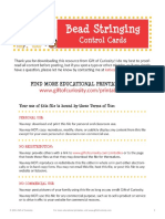 Bead Stringing Control Cards PDF