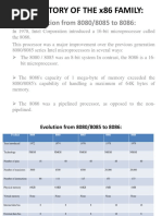 Brief History of The X86 Family:: Evolution From 8080/8085 To 8086