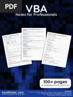 VBA Notes for Professionals