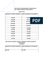 Ferry Timetable