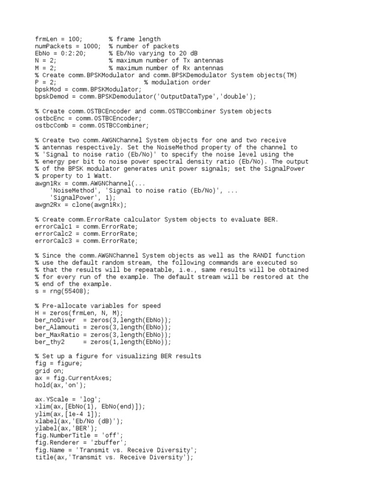 Mimo Code | PDF | Telecommunications Engineering | Electronics