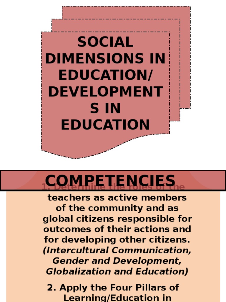 Social Dimensions of Education | PDF | Gender | Gender Studies